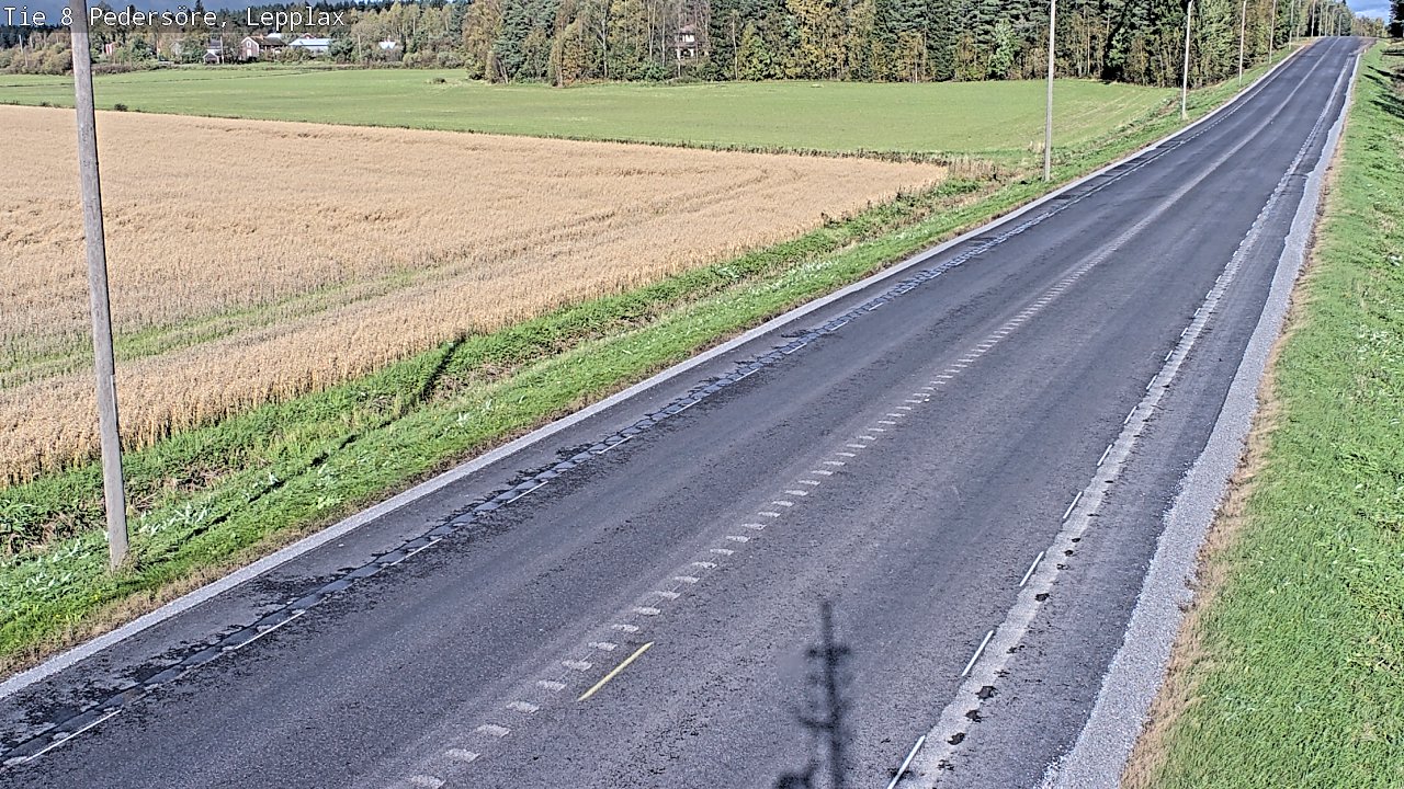 Weather Camera Image Väg 8 Pedersöre, Lepplax, Pedersören kunta, Pohjanmaa