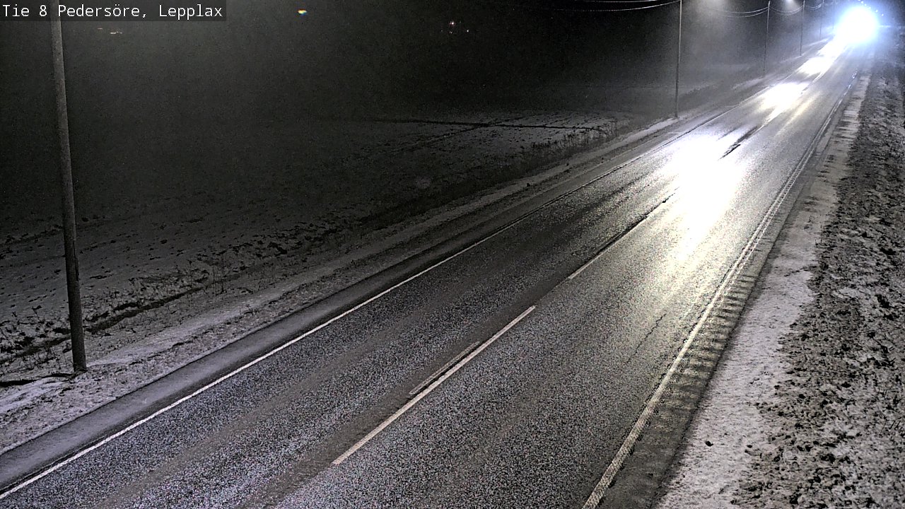 Weather Camera Image Road 8 Pedersöre, Lepplax, Pedersören kunta, Pohjanmaa
