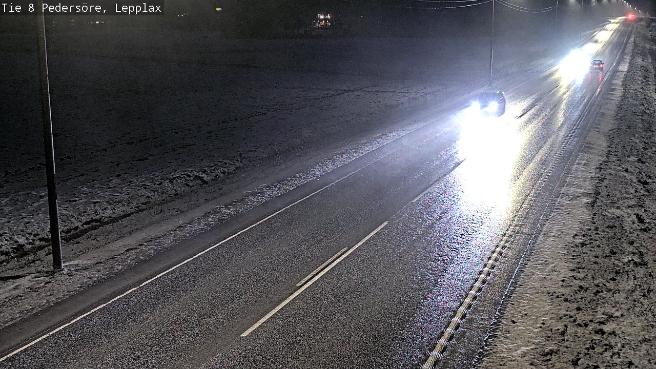 Weather Camera Image Väg 8 Pedersöre, Lepplax, Pedersören kunta, Pohjanmaa