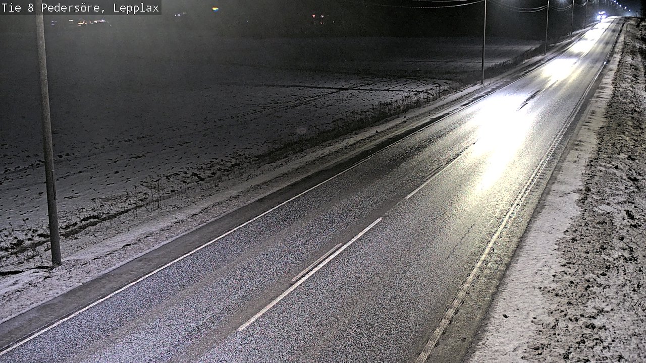 Weather Camera Image Road 8 Pedersöre, Lepplax, Pedersören kunta, Pohjanmaa