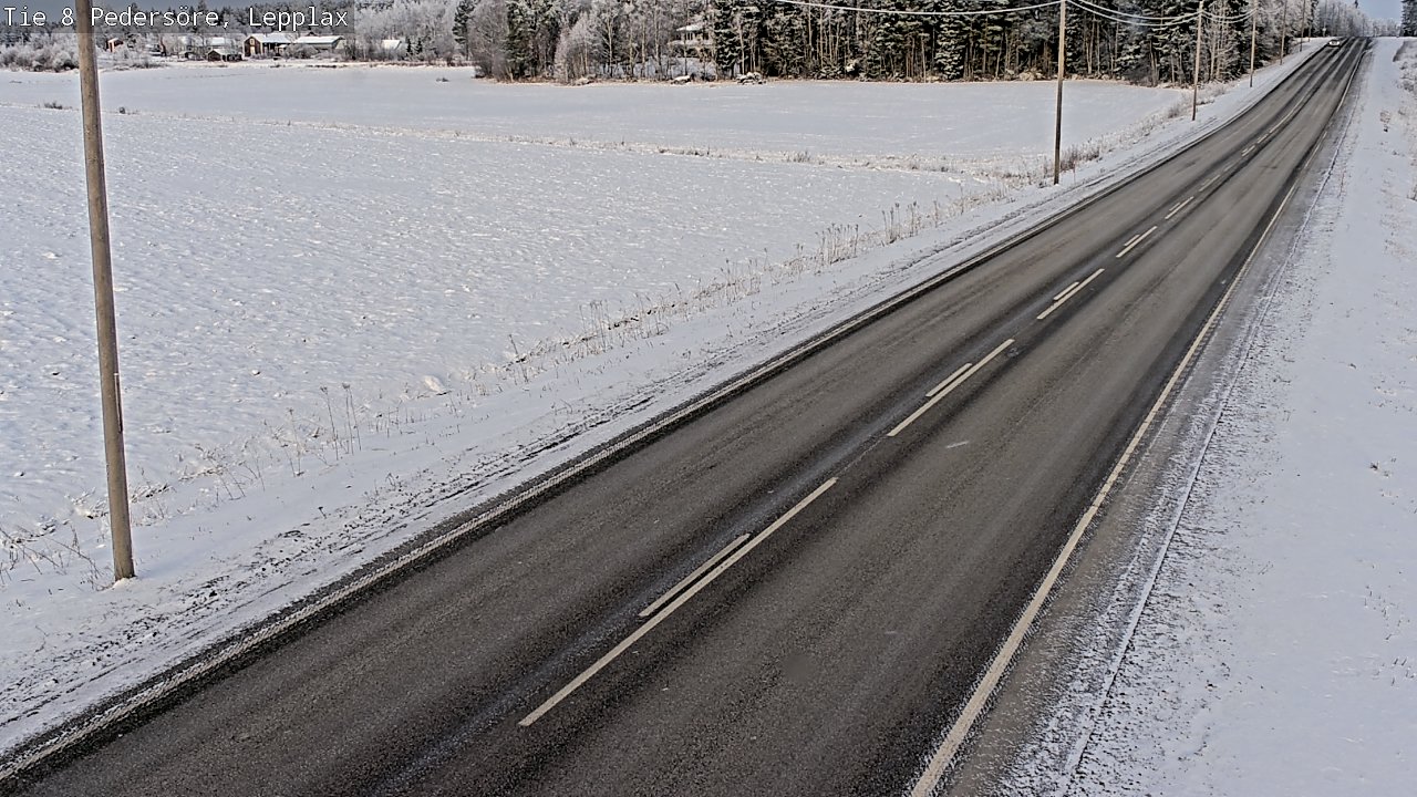 Weather Camera Image Road 8 Pedersöre, Lepplax, Pedersören kunta, Pohjanmaa