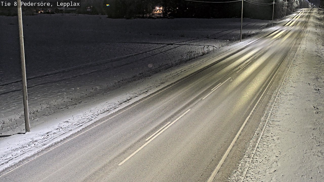 Weather Camera Image Väg 8 Pedersöre, Lepplax, Pedersören kunta, Pohjanmaa