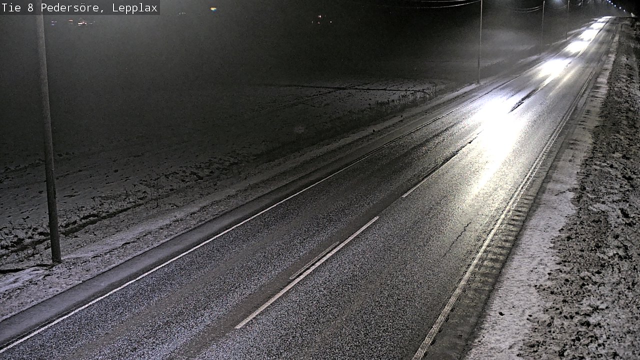 Weather Camera Image Road 8 Pedersöre, Lepplax, Pedersören kunta, Pohjanmaa