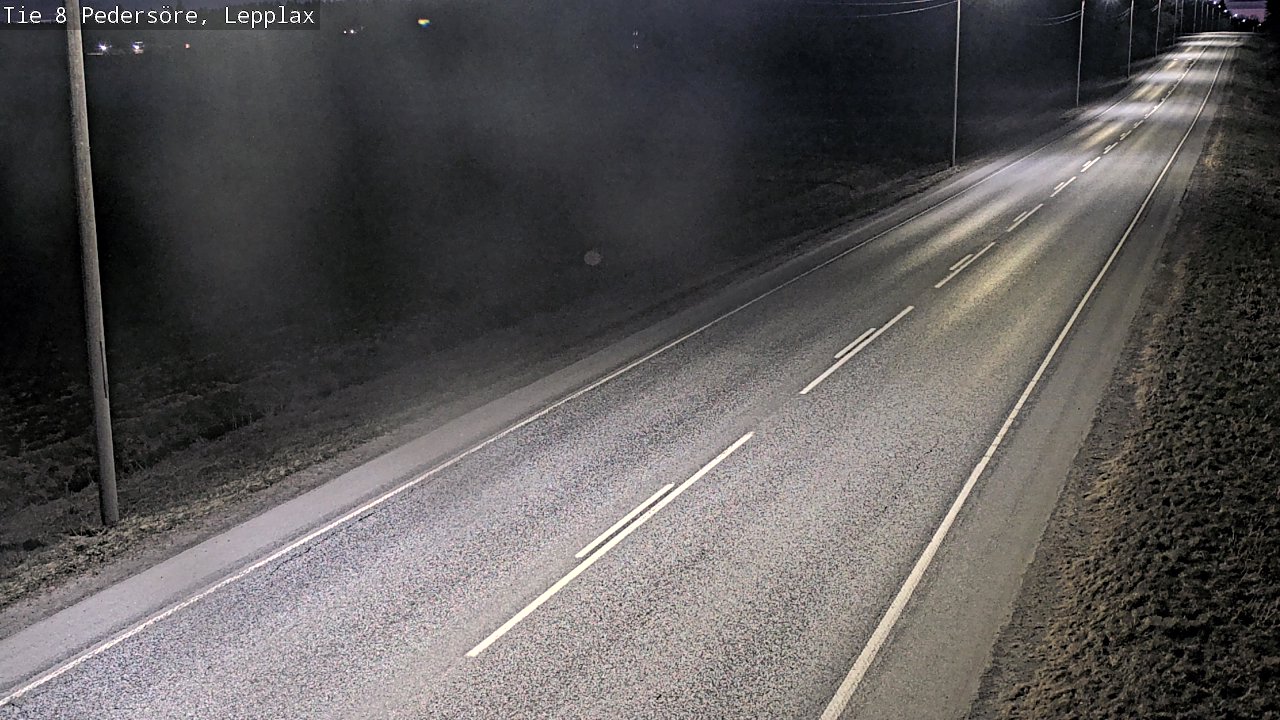 Weather Camera Image Väg 8 Pedersöre, Lepplax, Pedersören kunta, Pohjanmaa