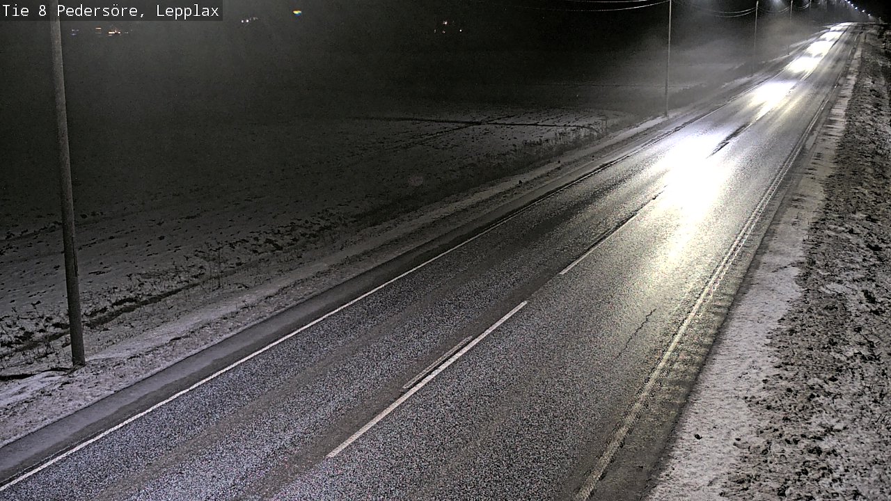 Weather Camera Image Road 8 Pedersöre, Lepplax, Pedersören kunta, Pohjanmaa