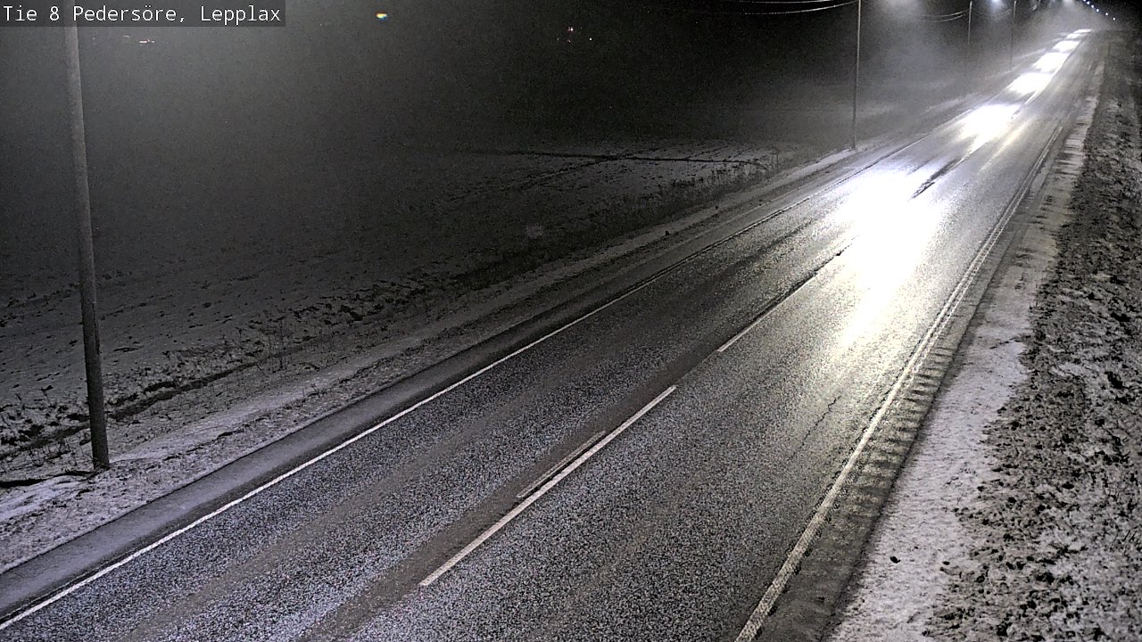 Weather Camera Image Road 8 Pedersöre, Lepplax, Pedersören kunta, Pohjanmaa