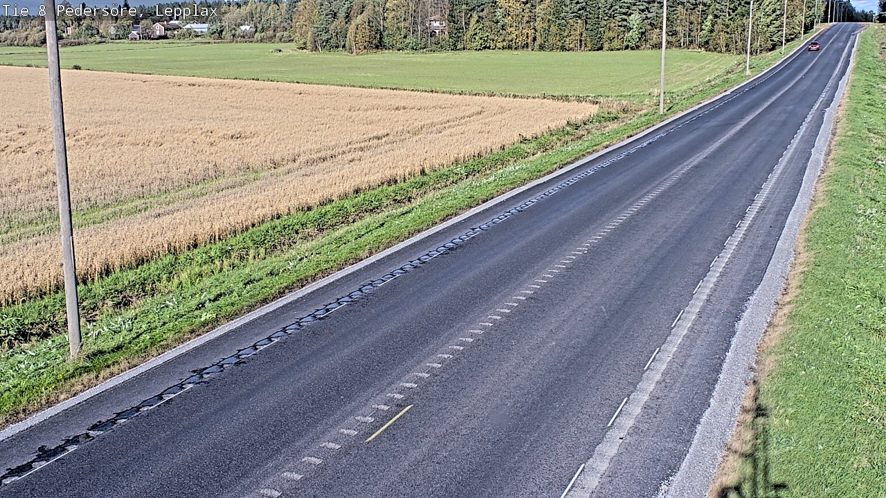 Weather Camera Image Väg 8 Pedersöre, Lepplax, Pedersören kunta, Pohjanmaa
