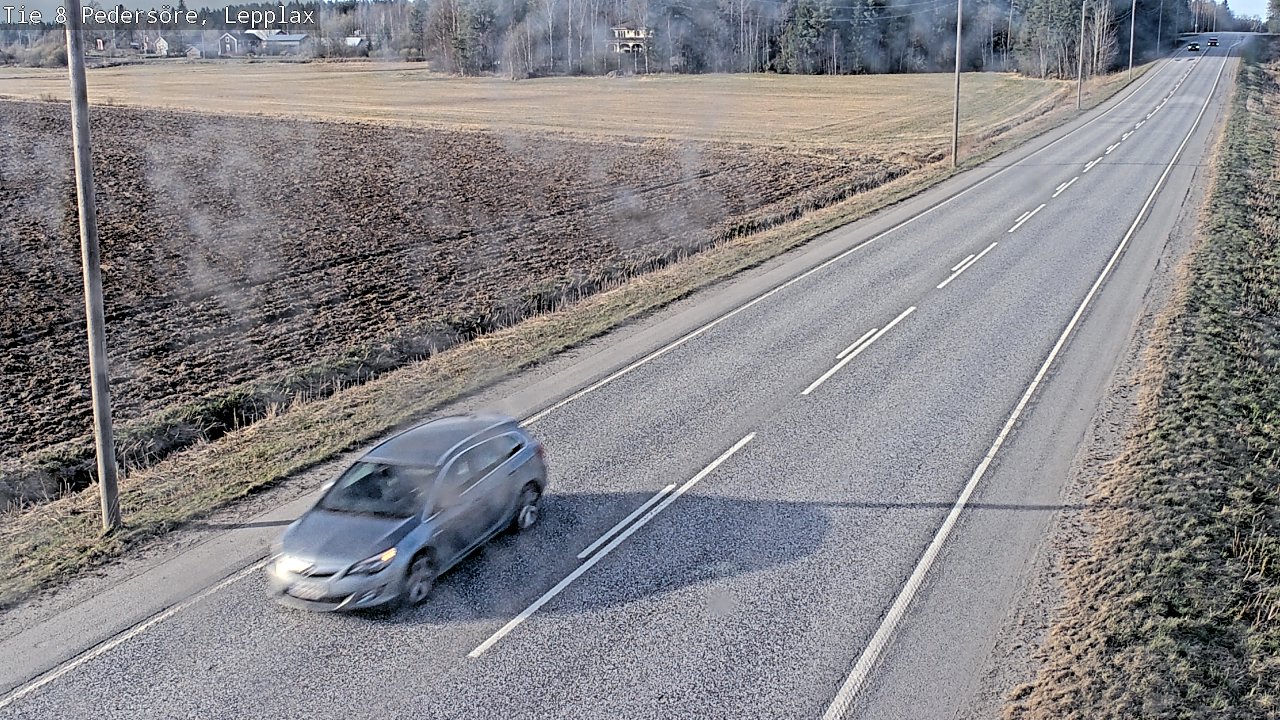 Weather Camera Image Väg 8 Pedersöre, Lepplax, Pedersören kunta, Pohjanmaa