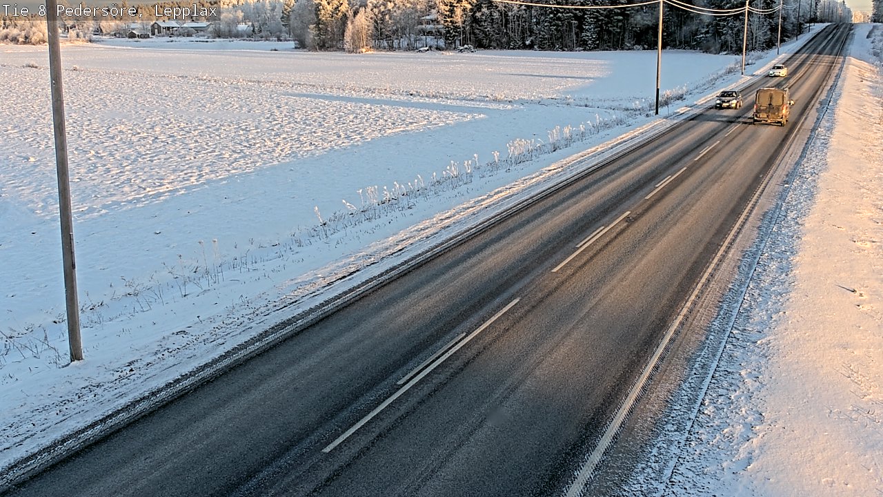 Weather Camera Image Road 8 Pedersöre, Lepplax, Pedersören kunta, Pohjanmaa