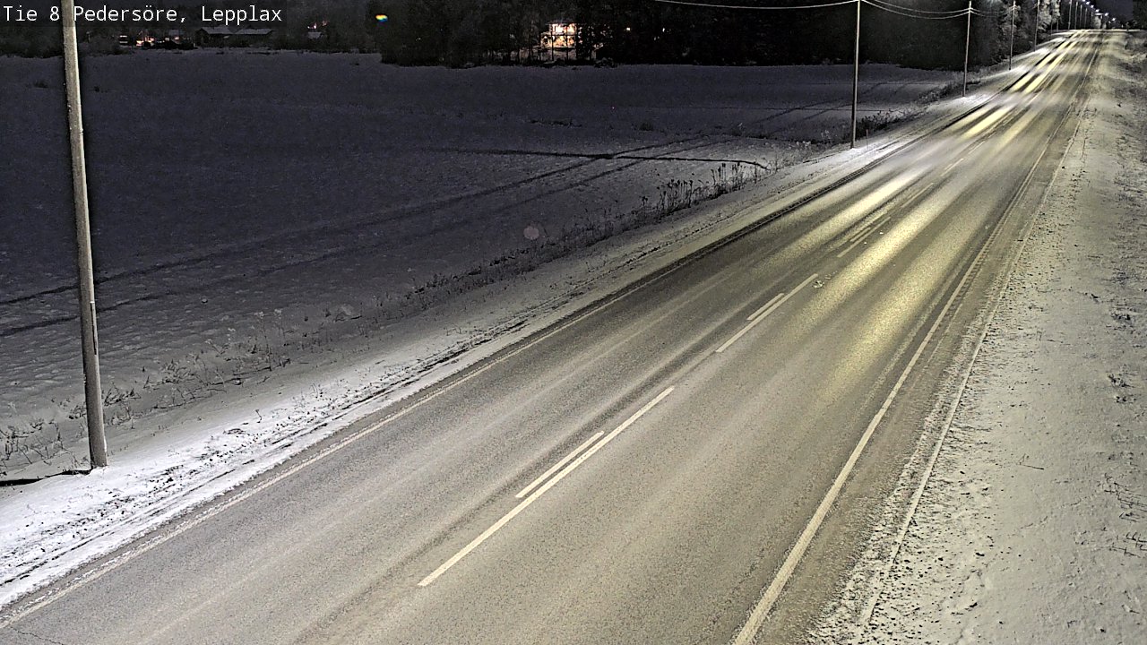 Weather Camera Image Väg 8 Pedersöre, Lepplax, Pedersören kunta, Pohjanmaa