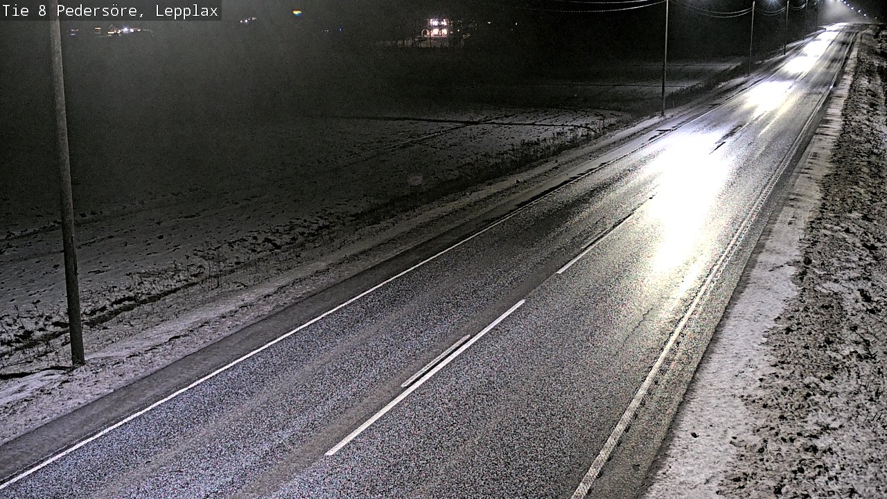 Weather Camera Image Road 8 Pedersöre, Lepplax, Pedersören kunta, Pohjanmaa