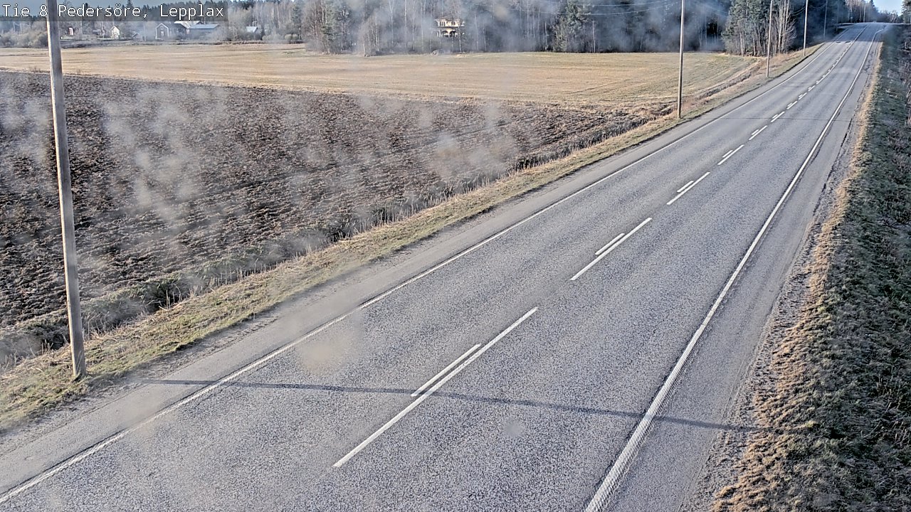 Weather Camera Image Väg 8 Pedersöre, Lepplax, Pedersören kunta, Pohjanmaa