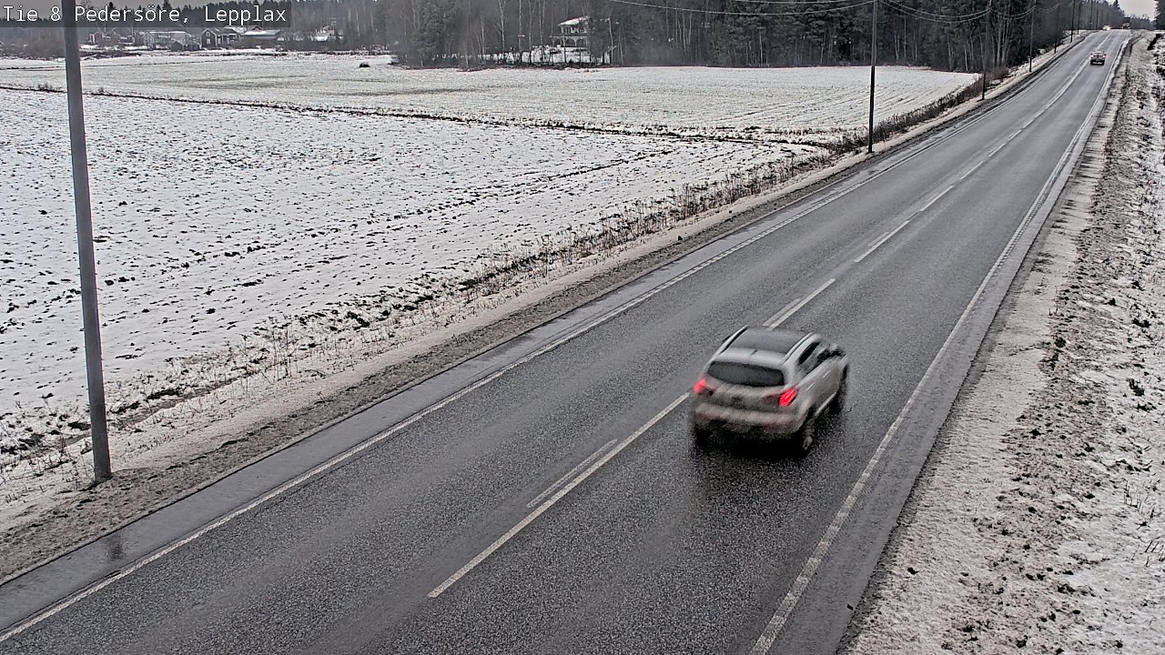 Weather Camera Image Road 8 Pedersöre, Lepplax, Pedersören kunta, Pohjanmaa
