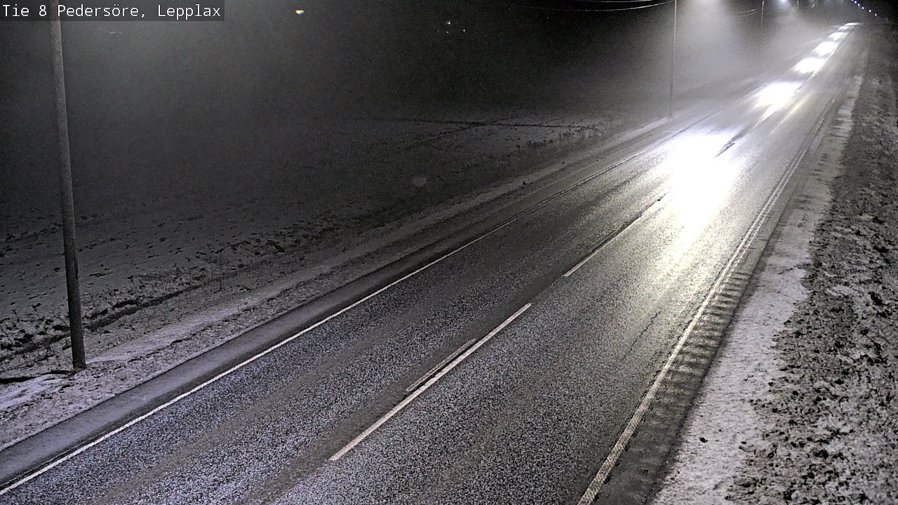 Weather Camera Image Road 8 Pedersöre, Lepplax, Pedersören kunta, Pohjanmaa