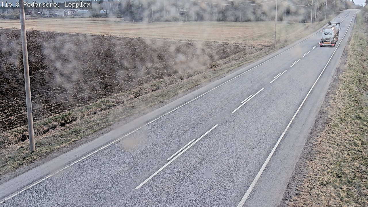Weather Camera Image Road 8 Pedersöre, Lepplax, Pedersören kunta, Pohjanmaa