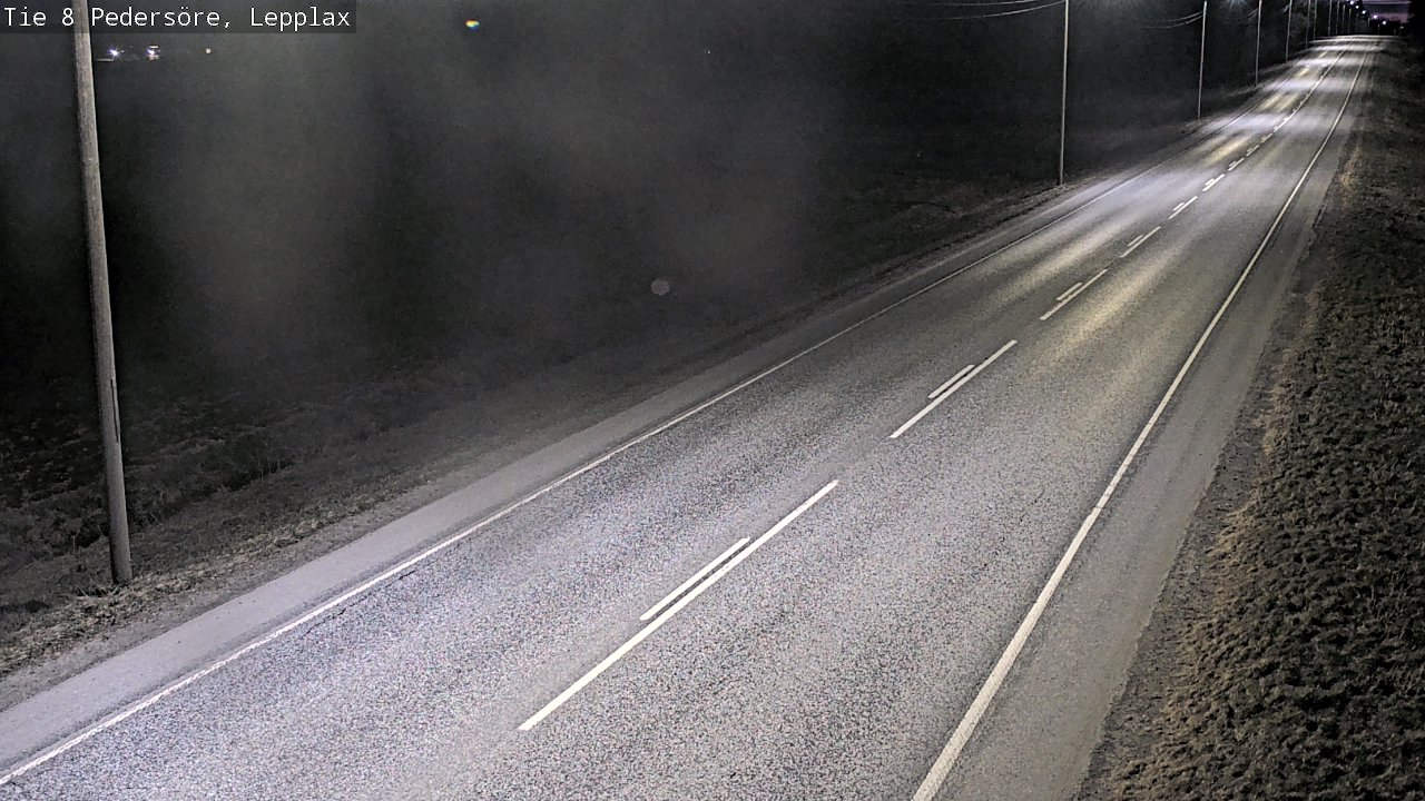 Weather Camera Image Väg 8 Pedersöre, Lepplax, Pedersören kunta, Pohjanmaa