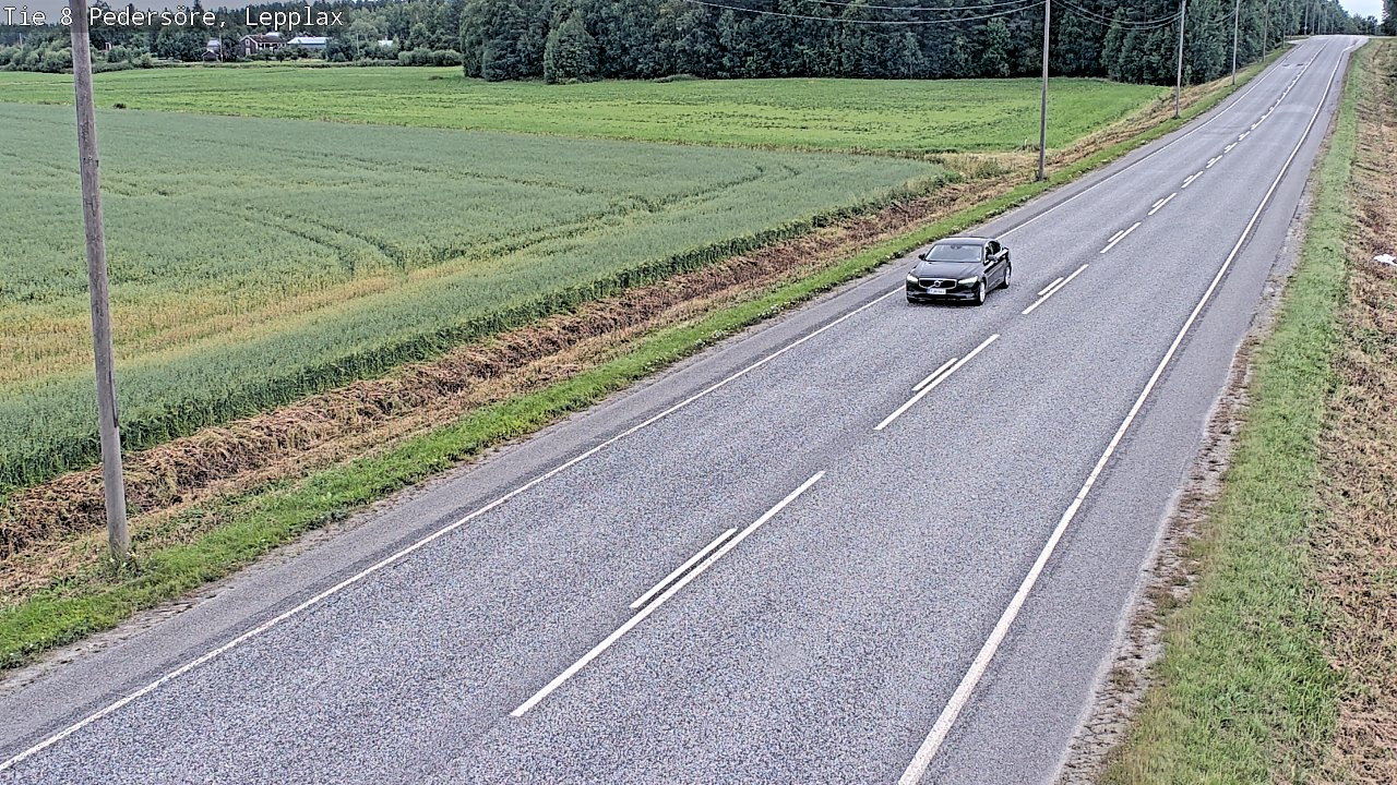 Weather Camera Image Road 8 Pedersöre, Lepplax, Pedersören kunta, Pohjanmaa