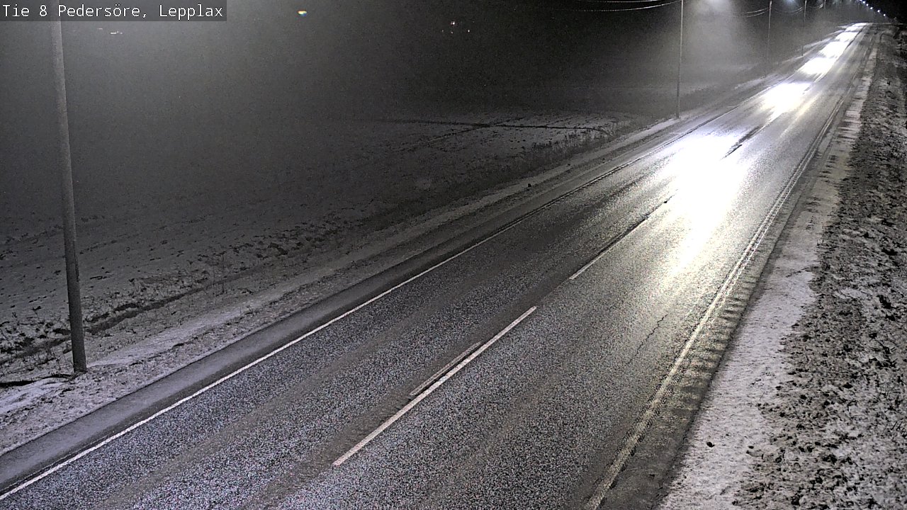 Weather Camera Image Road 8 Pedersöre, Lepplax, Pedersören kunta, Pohjanmaa