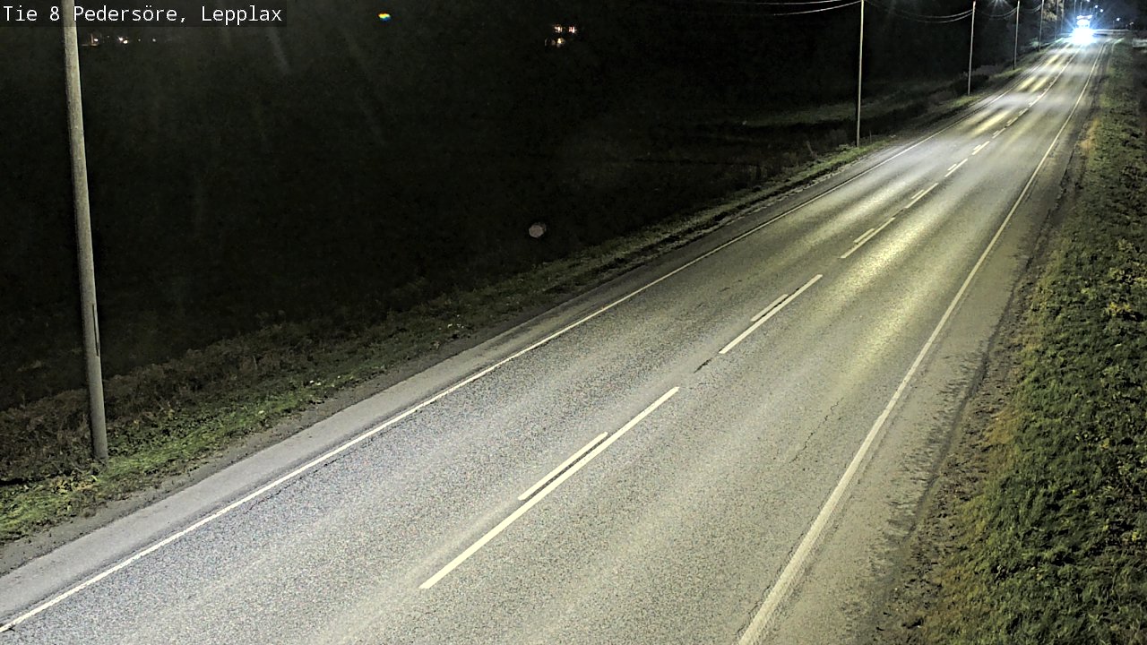 Weather Camera Image Väg 8 Pedersöre, Lepplax, Pedersören kunta, Pohjanmaa