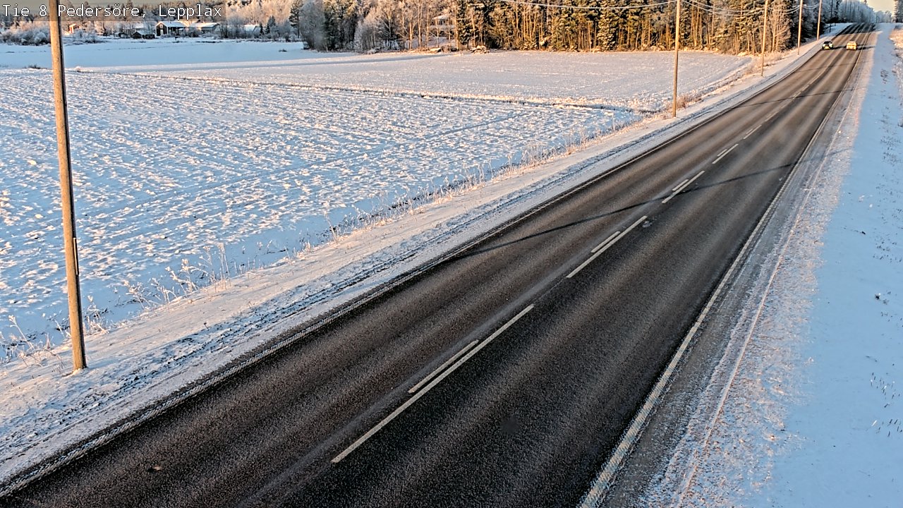 Weather Camera Image Road 8 Pedersöre, Lepplax, Pedersören kunta, Pohjanmaa
