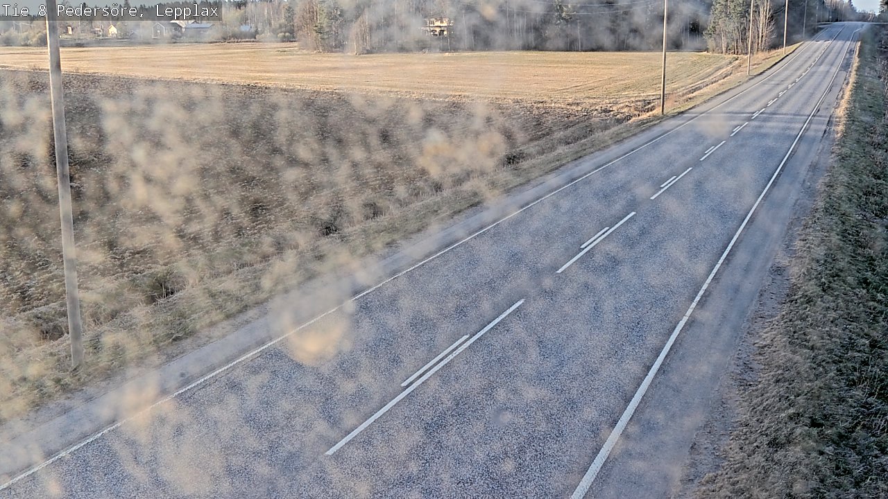 Weather Camera Image Väg 8 Pedersöre, Lepplax, Pedersören kunta, Pohjanmaa