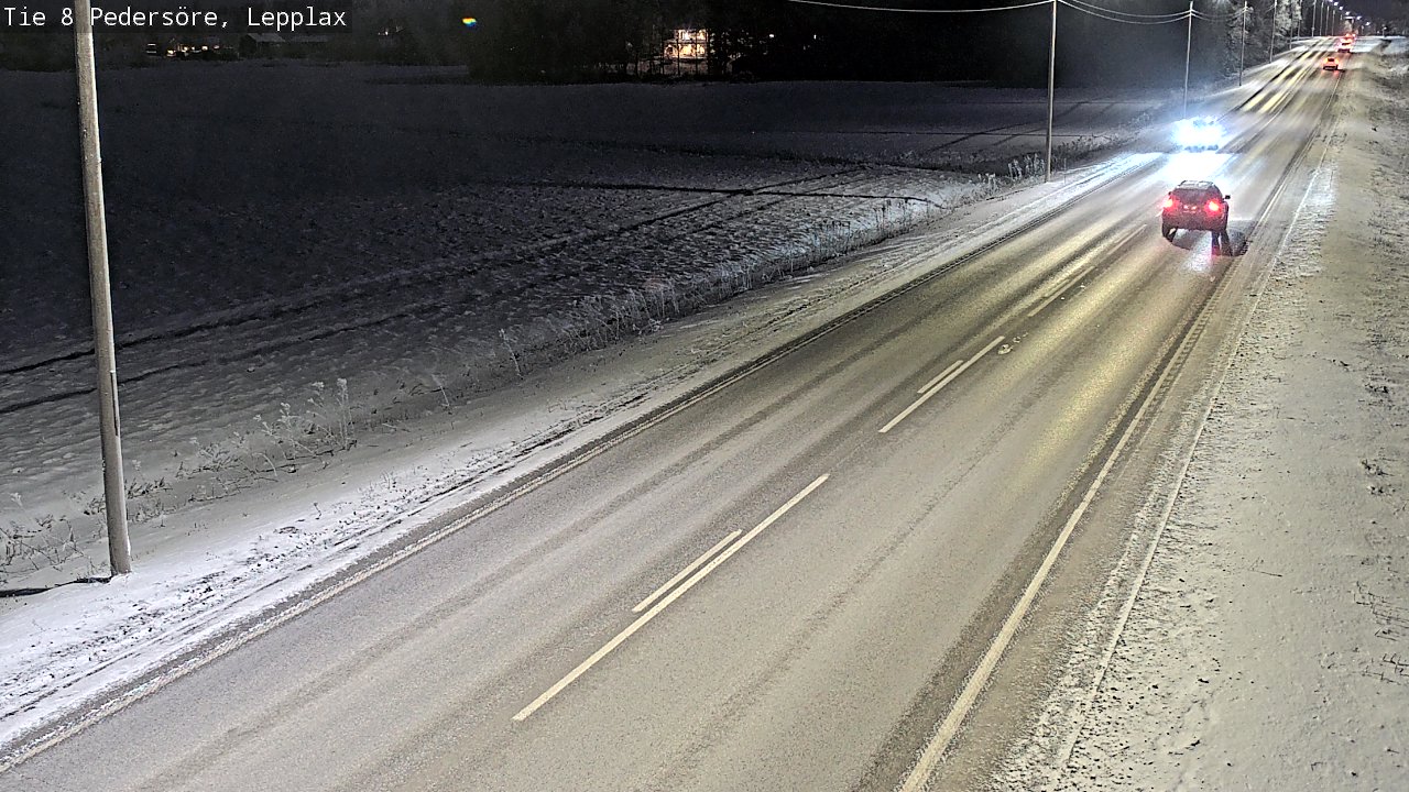 Weather Camera Image Road 8 Pedersöre, Lepplax, Pedersören kunta, Pohjanmaa