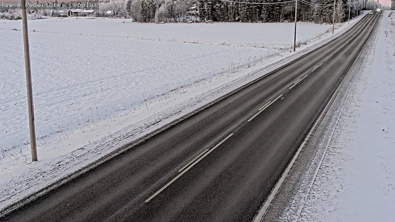 Weather Camera Image Road 8 Pedersöre, Lepplax, Pedersören kunta, Pohjanmaa