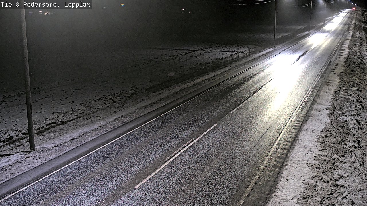 Weather Camera Image Road 8 Pedersöre, Lepplax, Pedersören kunta, Pohjanmaa
