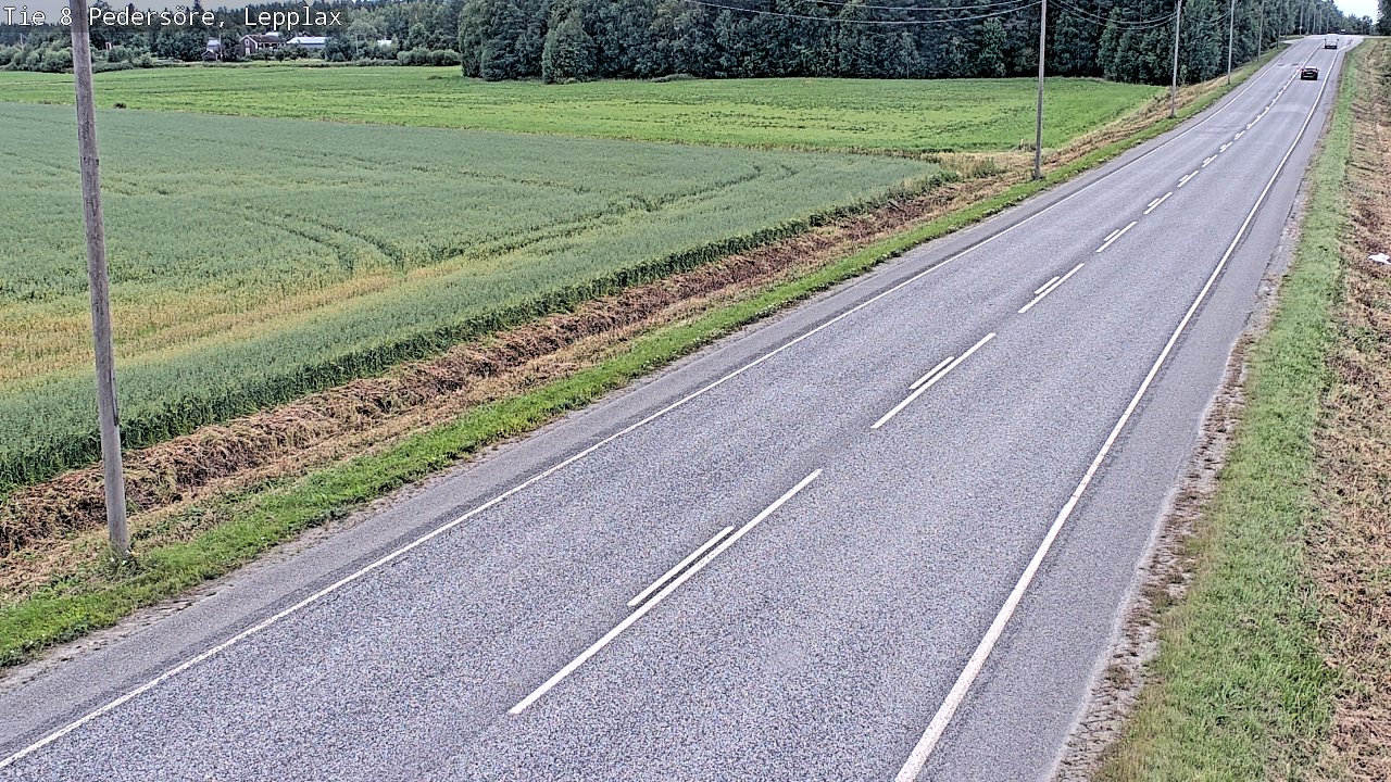 Weather Camera Image Road 8 Pedersöre, Lepplax, Pedersören kunta, Pohjanmaa