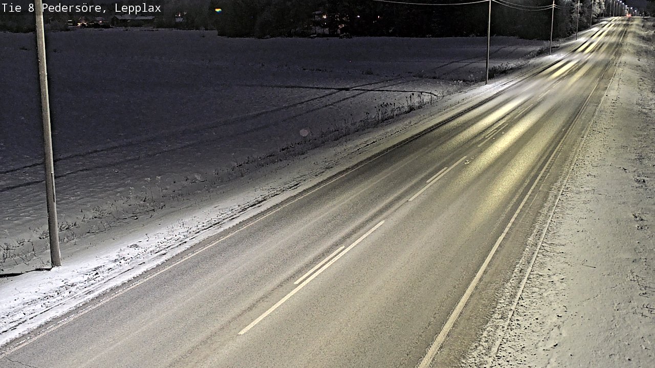 Weather Camera Image Väg 8 Pedersöre, Lepplax, Pedersören kunta, Pohjanmaa