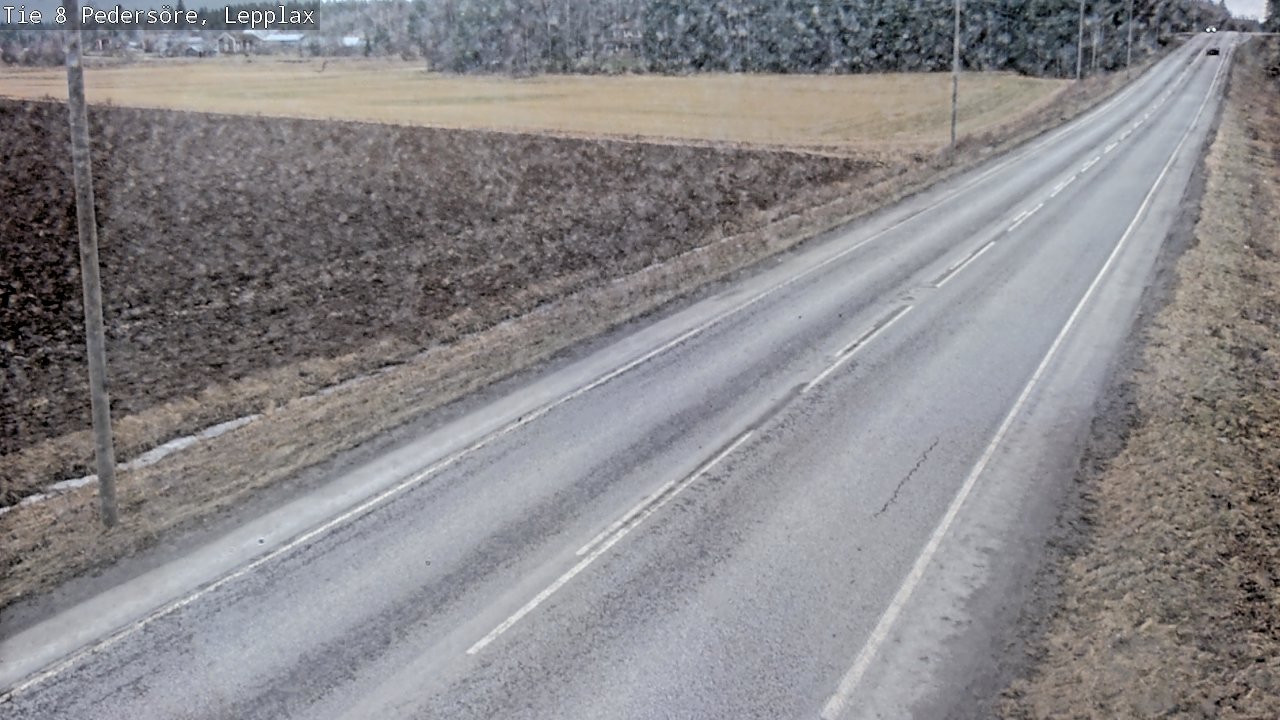 Weather Camera Image Road 8 Pedersöre, Lepplax, Pedersören kunta, Pohjanmaa