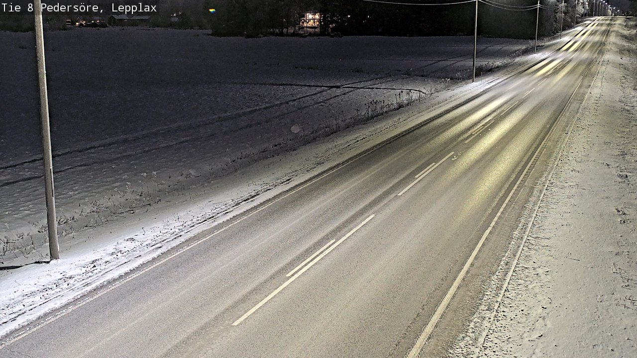 Weather Camera Image Road 8 Pedersöre, Lepplax, Pedersören kunta, Pohjanmaa