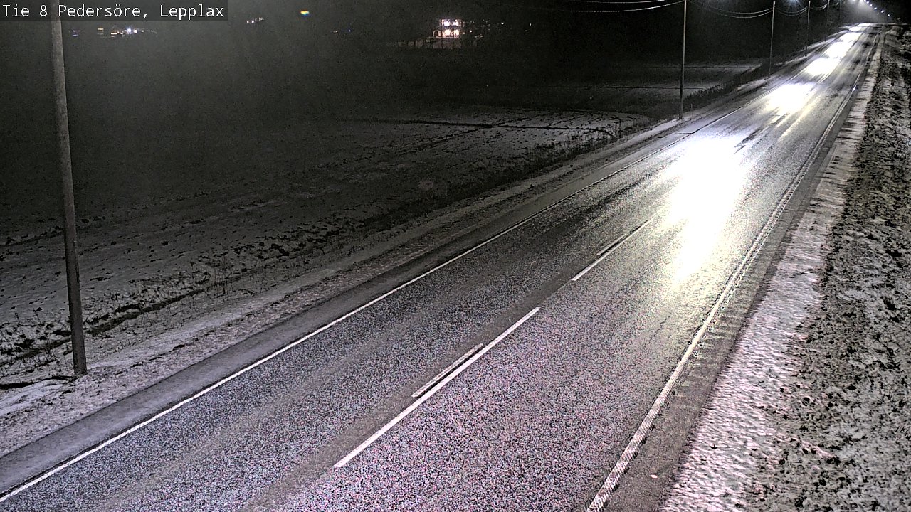 Weather Camera Image Road 8 Pedersöre, Lepplax, Pedersören kunta, Pohjanmaa