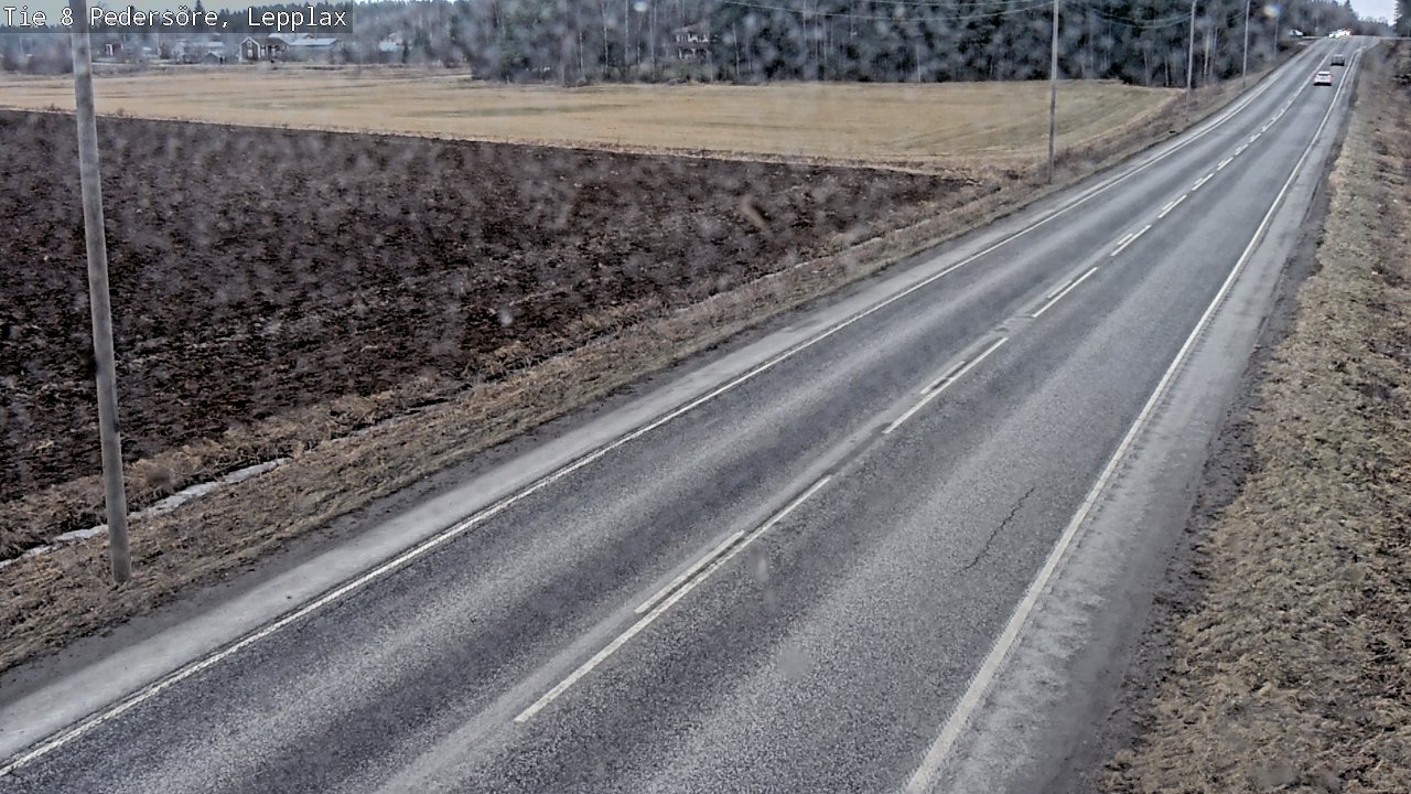 Weather Camera Image Road 8 Pedersöre, Lepplax, Pedersören kunta, Pohjanmaa