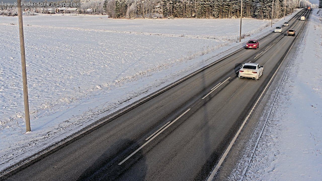 Weather Camera Image Road 8 Pedersöre, Lepplax, Pedersören kunta, Pohjanmaa