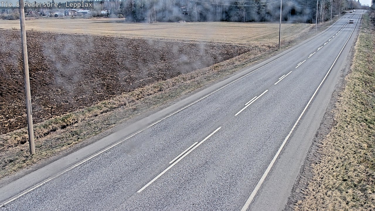 Weather Camera Image Väg 8 Pedersöre, Lepplax, Pedersören kunta, Pohjanmaa
