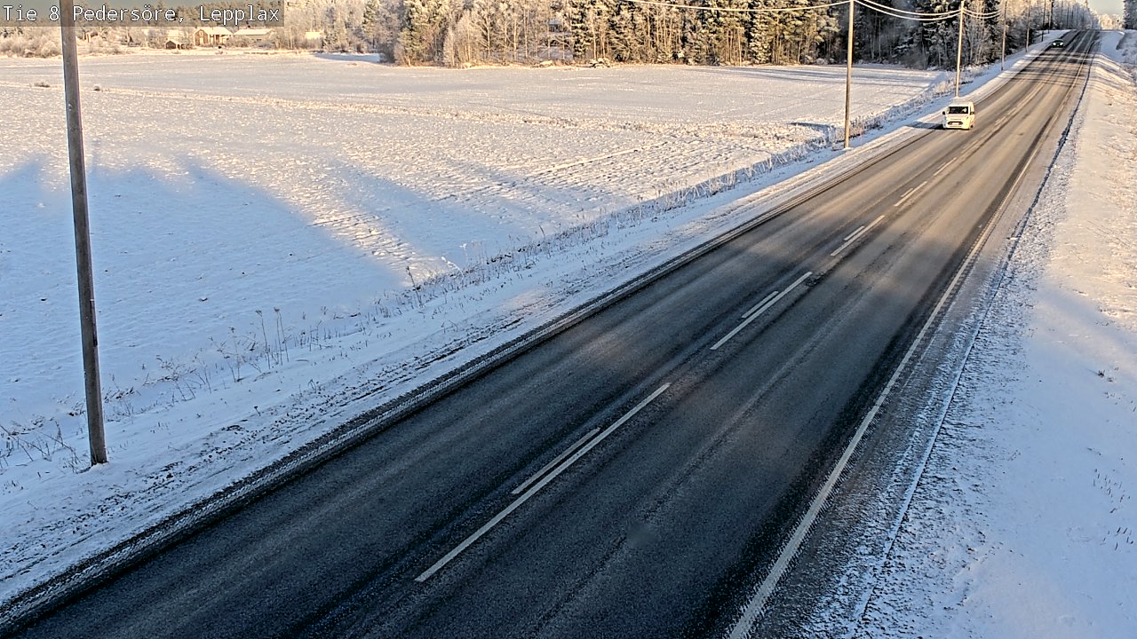 Weather Camera Image Road 8 Pedersöre, Lepplax, Pedersören kunta, Pohjanmaa