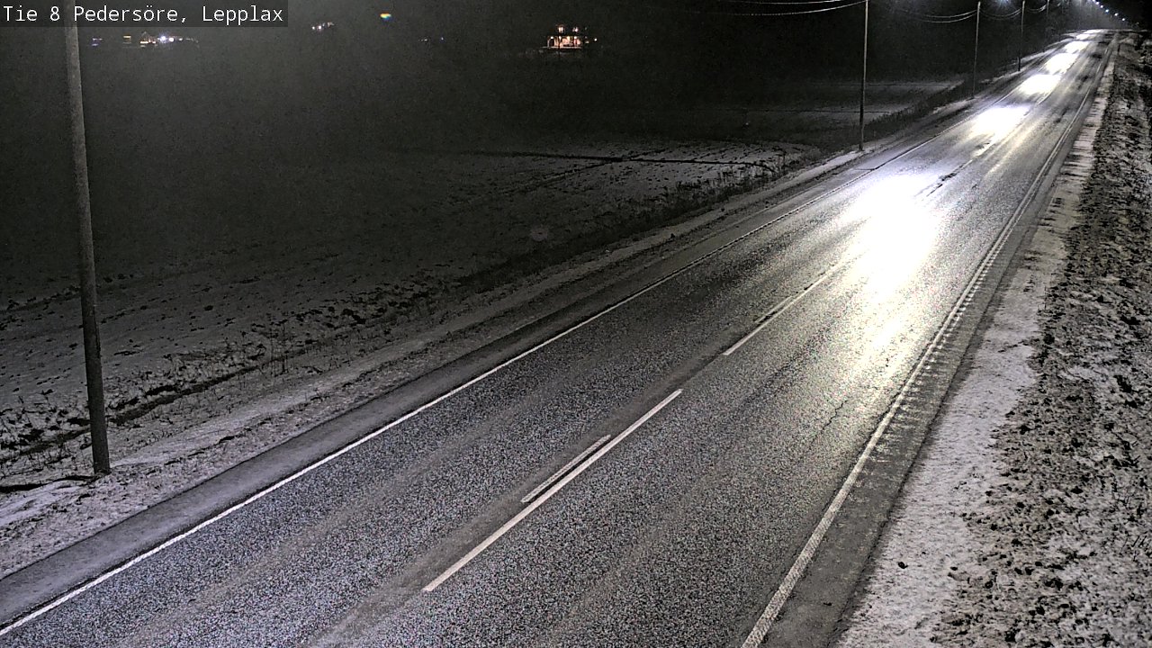 Weather Camera Image Road 8 Pedersöre, Lepplax, Pedersören kunta, Pohjanmaa