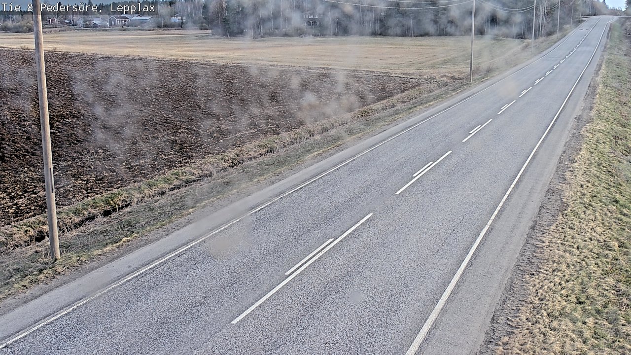 Weather Camera Image Road 8 Pedersöre, Lepplax, Pedersören kunta, Pohjanmaa