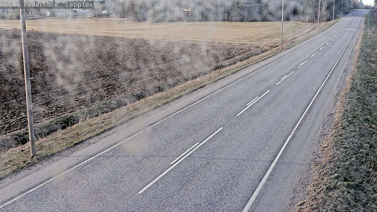 Weather Camera Image Väg 8 Pedersöre, Lepplax, Pedersören kunta, Pohjanmaa