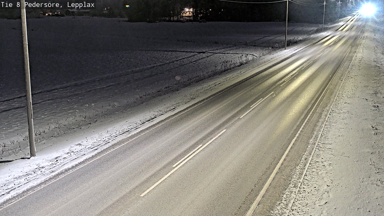 Weather Camera Image Road 8 Pedersöre, Lepplax, Pedersören kunta, Pohjanmaa