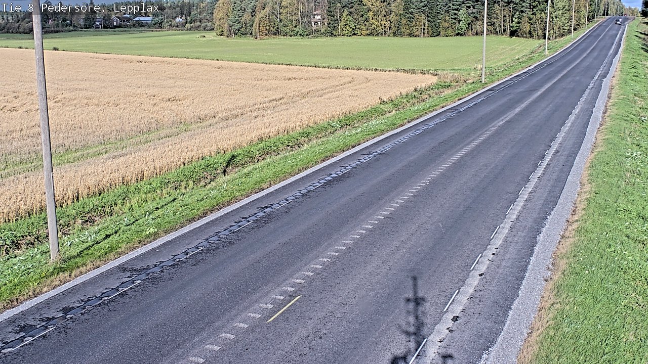 Weather Camera Image Väg 8 Pedersöre, Lepplax, Pedersören kunta, Pohjanmaa