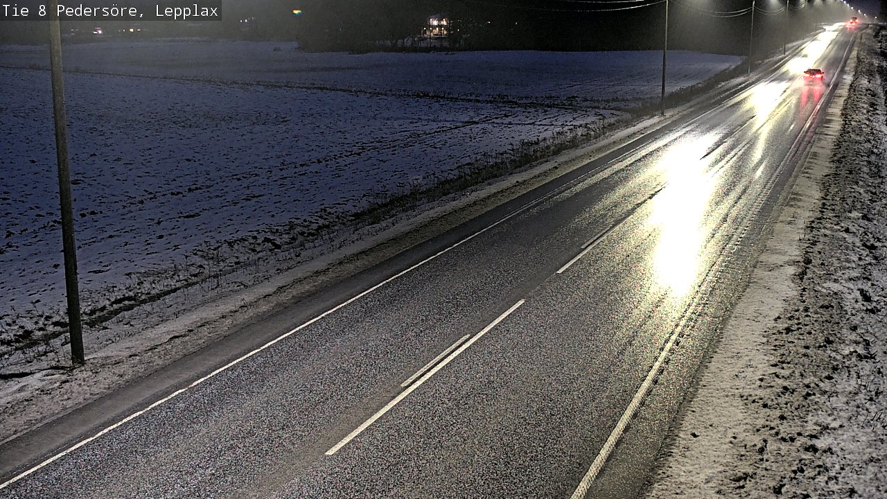 Weather Camera Image Väg 8 Pedersöre, Lepplax, Pedersören kunta, Pohjanmaa