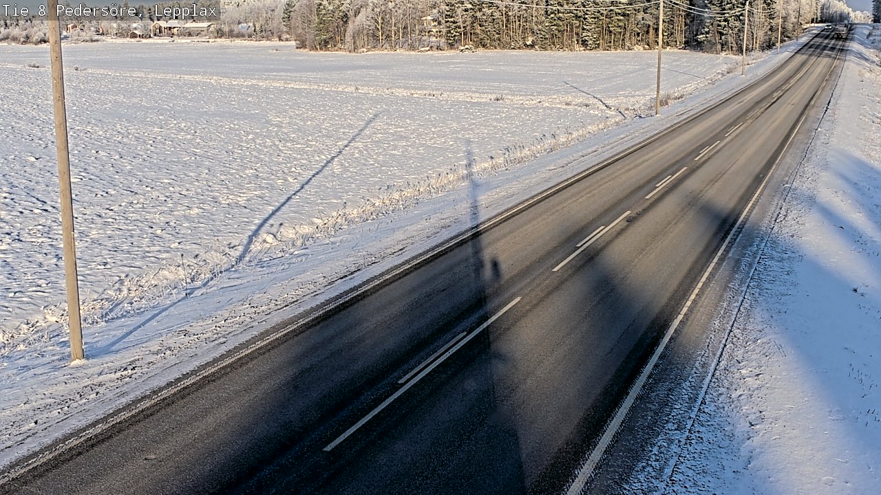 Weather Camera Image Road 8 Pedersöre, Lepplax, Pedersören kunta, Pohjanmaa