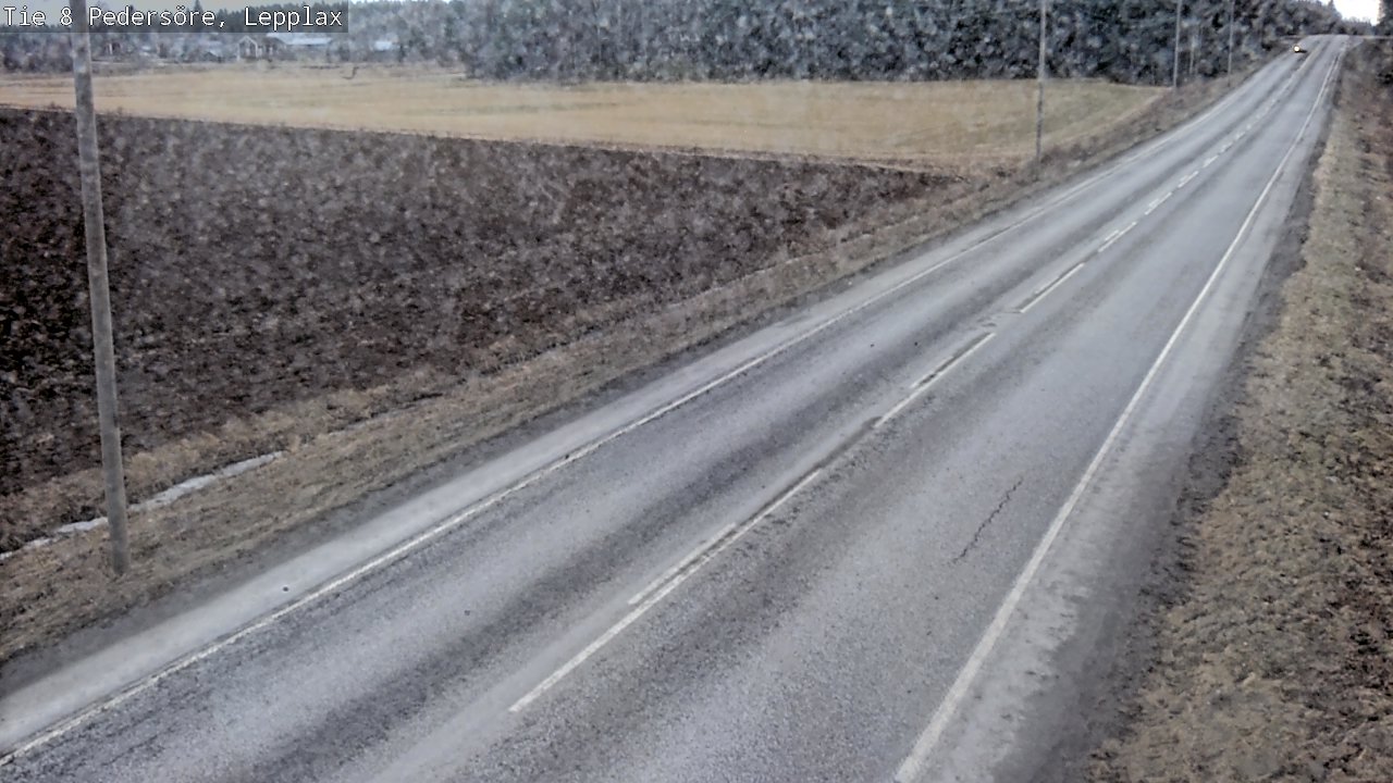 Weather Camera Image Road 8 Pedersöre, Lepplax, Pedersören kunta, Pohjanmaa