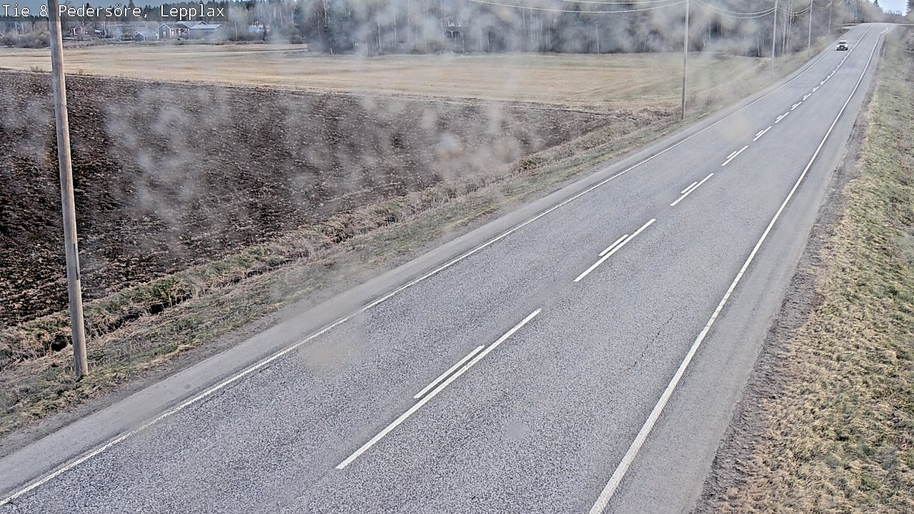 Weather Camera Image Road 8 Pedersöre, Lepplax, Pedersören kunta, Pohjanmaa