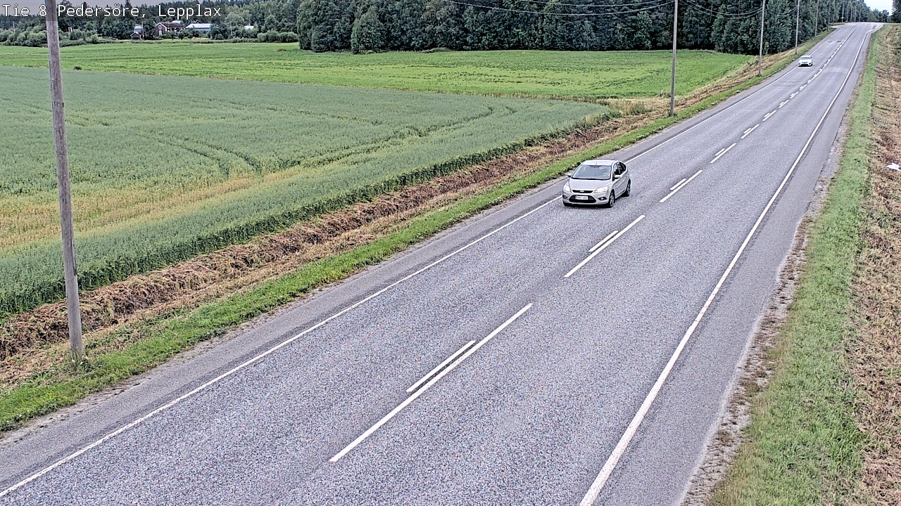 Weather Camera Image Road 8 Pedersöre, Lepplax, Pedersören kunta, Pohjanmaa