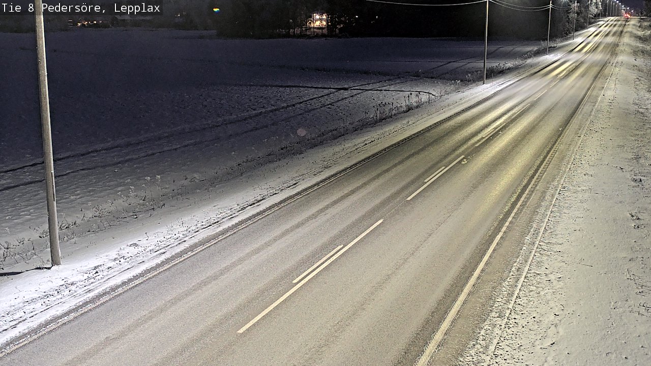 Weather Camera Image Road 8 Pedersöre, Lepplax, Pedersören kunta, Pohjanmaa