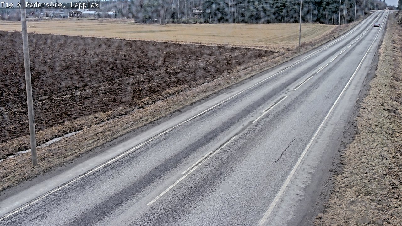 Weather Camera Image Road 8 Pedersöre, Lepplax, Pedersören kunta, Pohjanmaa