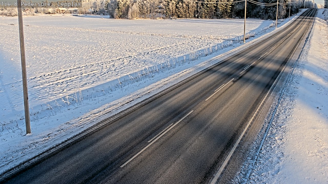 Weather Camera Image Road 8 Pedersöre, Lepplax, Pedersören kunta, Pohjanmaa
